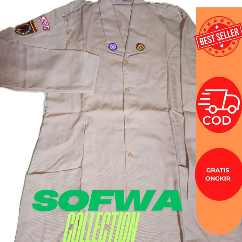 Seragam Pramuka SMA Putri Penegak - Baju Rok Seragam Sekolah Pramuka Perempuan Rok Span