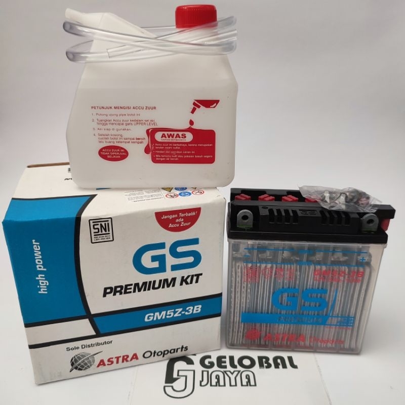GS GM5Z-3B Aki motor basah gs astra premium gm5z-3b