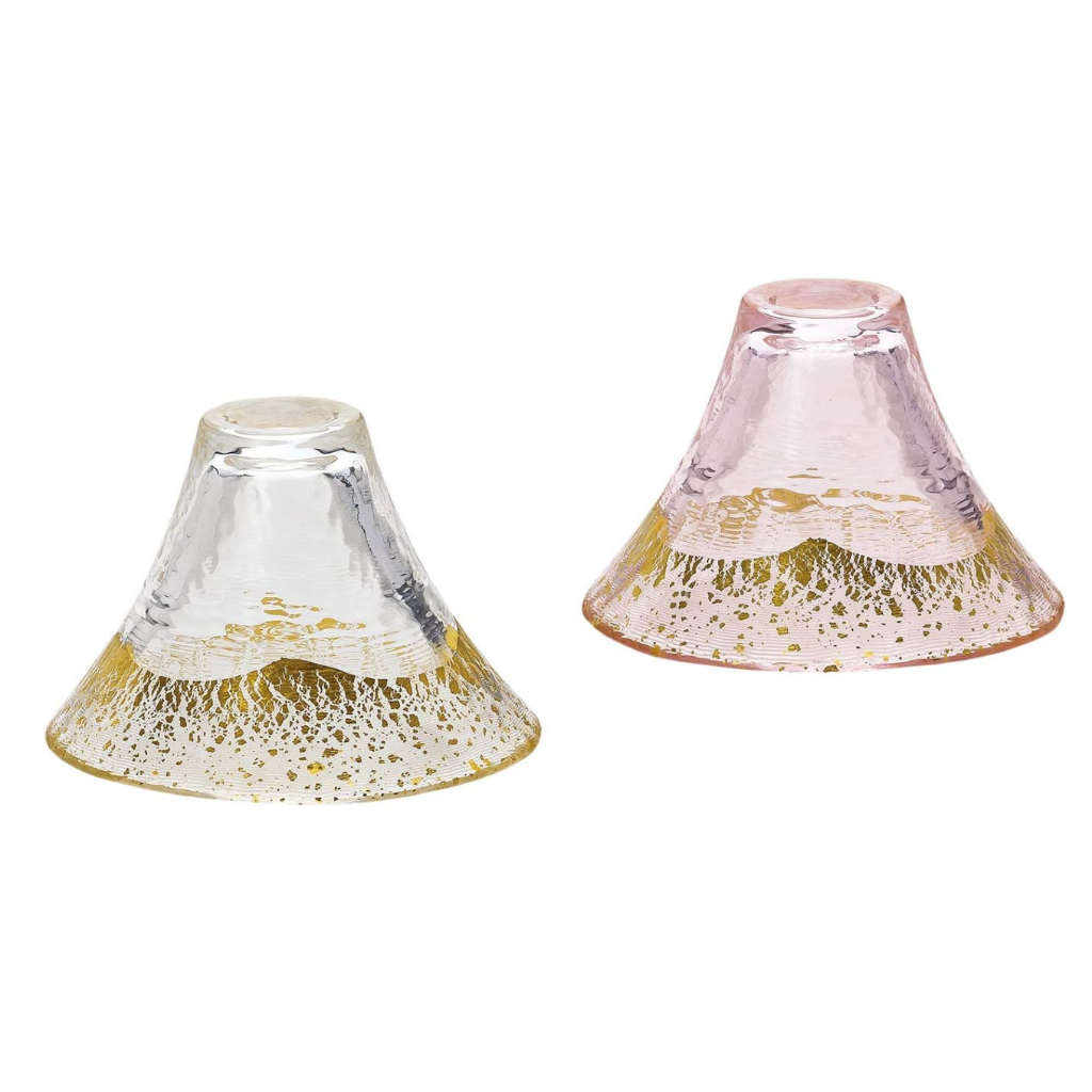 Mt. Fuji Glass Cup, Gelas Cup Motif Gunung Fuji