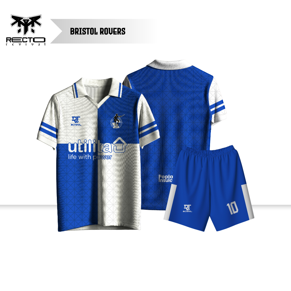 RECTO REVIVAL_JERSEY BRISTOL ROVERS F.C 1883 FULLPRINT Jersey Football Fanatic