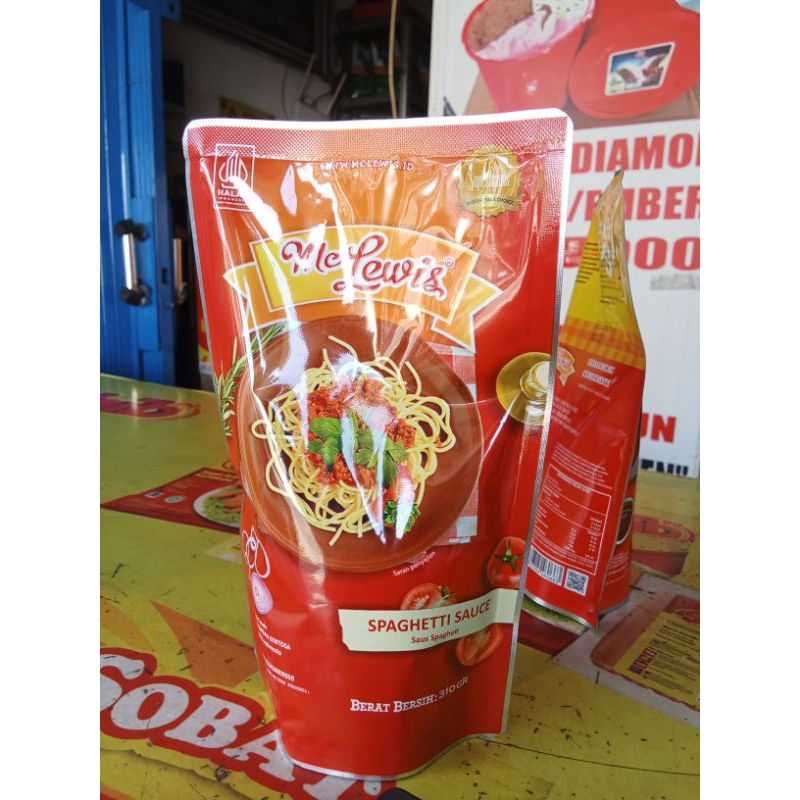 

Mc Lewis sauce spagheti 310gr/ Saus Spageti mc lewis 310gr
