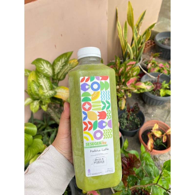 

Sesegeritu® Matcha Latte (Green tea) 1000 mL, Minuman Segar Sehar Rendah Kalori