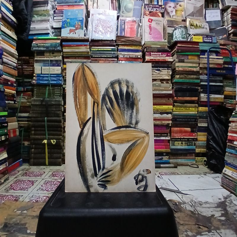 

lukisan cat minyak size tinggi 40 cm lebqr 27 cm