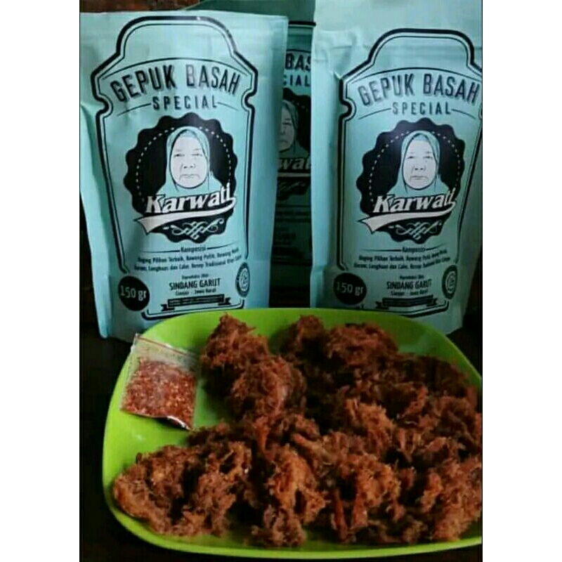 

Gepuk basah karwati / empal gepuk khas karwati