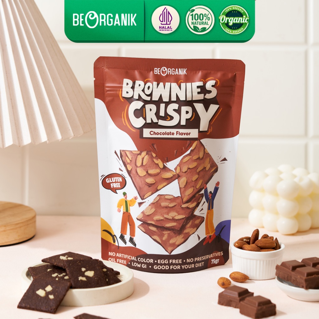 

Brownies Crispy Beorganik (Vegan & Gluten Free) CHOCOLATE - 75gr