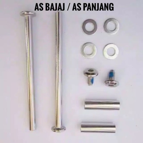 baut sepatu roda anak/as panjang bajaj sepatu roda