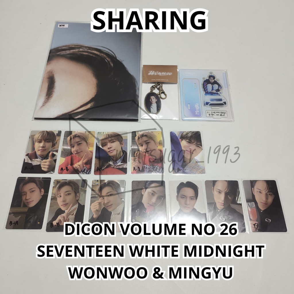 [ READY NEW OFFICIAL ] SHARING DICON VOLUME N°26 SEVENTEEN WHITE MIDNIGHT ( UNIT TYPE / A TYPE / B T
