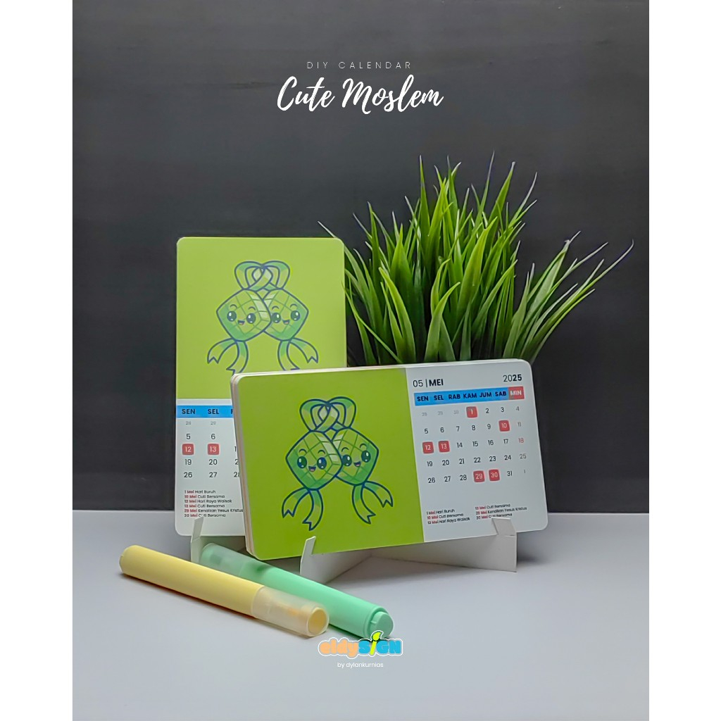 

Kalender 2025 DIY - Souvenir, Dekorasi, Hadiah Ulang Tahun & Pernikahan - Cute Moslem