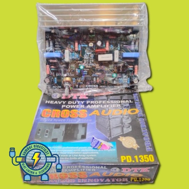 KIT DRIVER POWER AMPLIFIER CROSS AUDIO 750W-2500W PD-1350 BY DTK