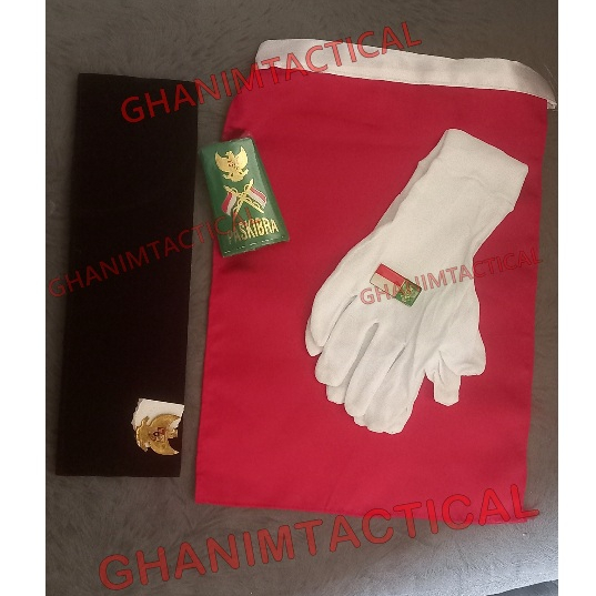 Paket Perlengkapan Paskibra - Set Paket Paskibra - Syal Paskibra - Peci Upacacra Paskibra