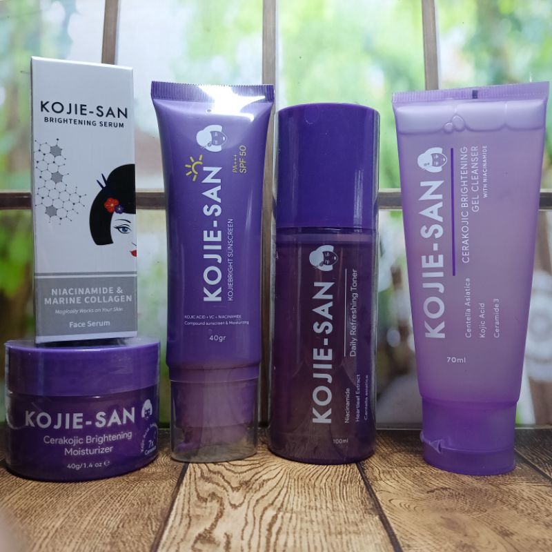 ( LOKAL ) 5IN1 KOJIE - SAN SERIES ORIGINAL BPOM ( Moisturizer,Toner, Cleanser,Serum, Suncreen )- Pak