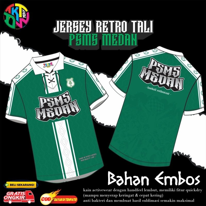 JERSEY SUPORTER ( PSMS MEDAN ) RETRO TALI