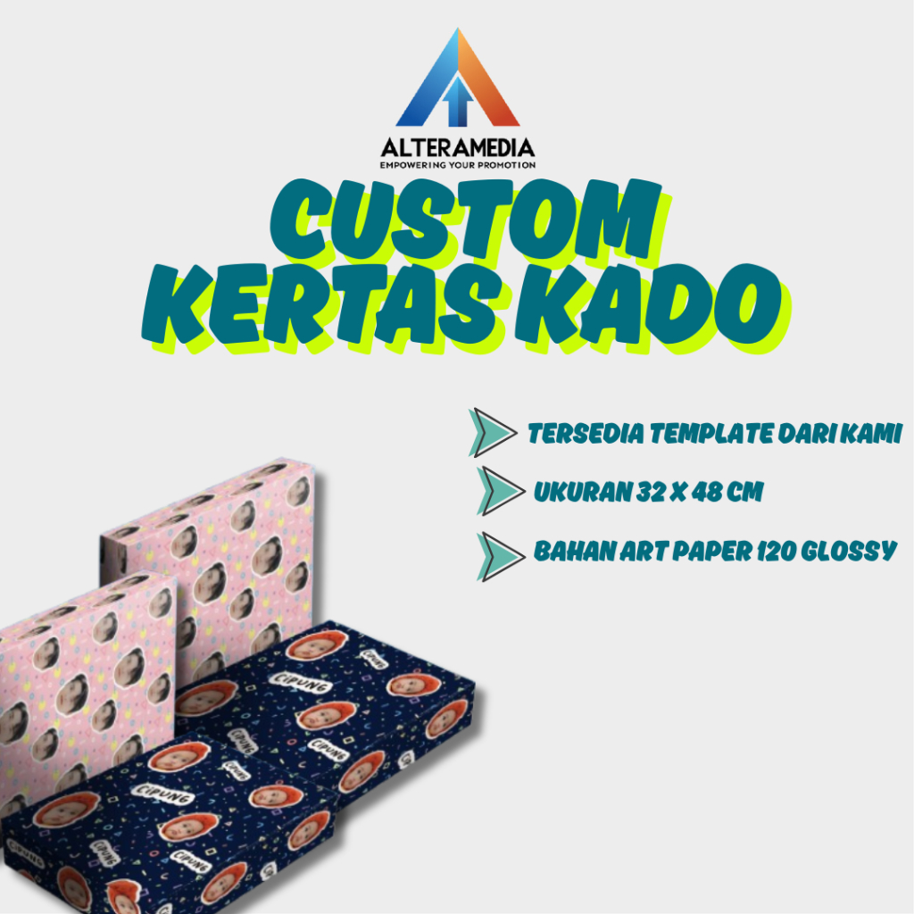 

Kertas Kado Natal Custom Foto | Cetak Bungkus Kado Gift Wrapping