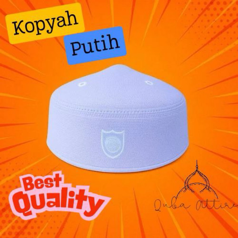 Songkok Putih/ Kopyah putih/ Peci Putih Malaysia premium tebal