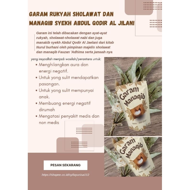 

Garam Manaqib, rukyah sholawat syekh Abdul Qadir Al jilani