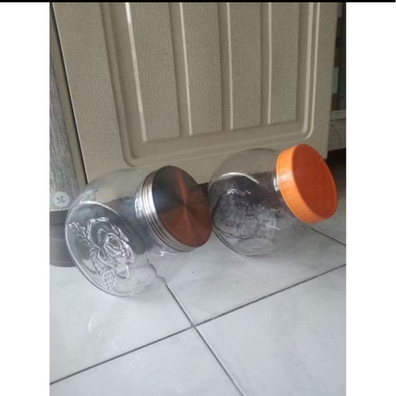 Toples Kaca Miring 2 Kg Motif Tutup Putar