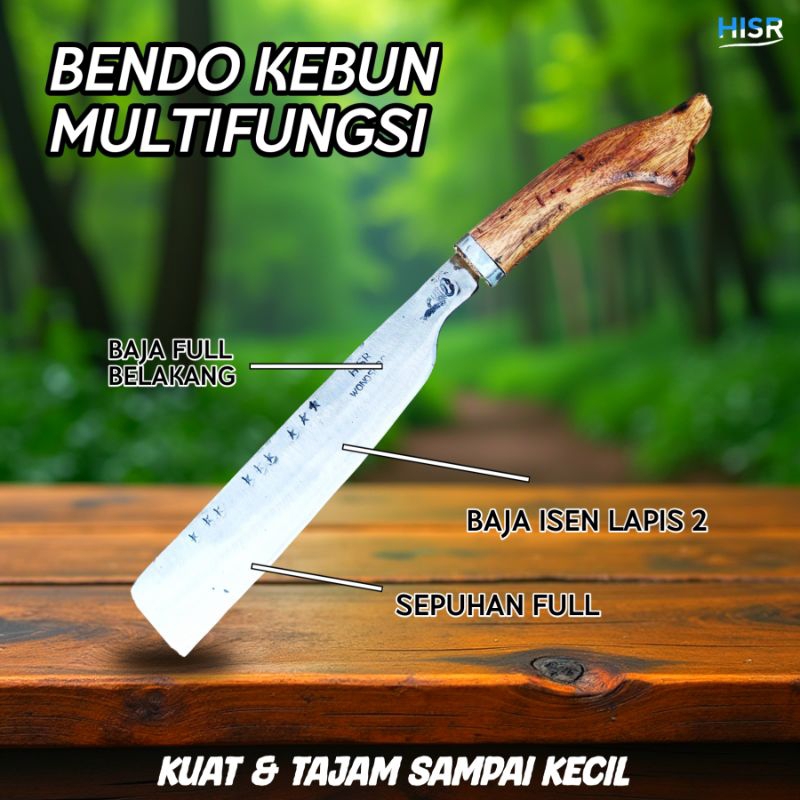 Bendo kebun pisau daging perkakas multifungsi dan ergonomis baja isen
