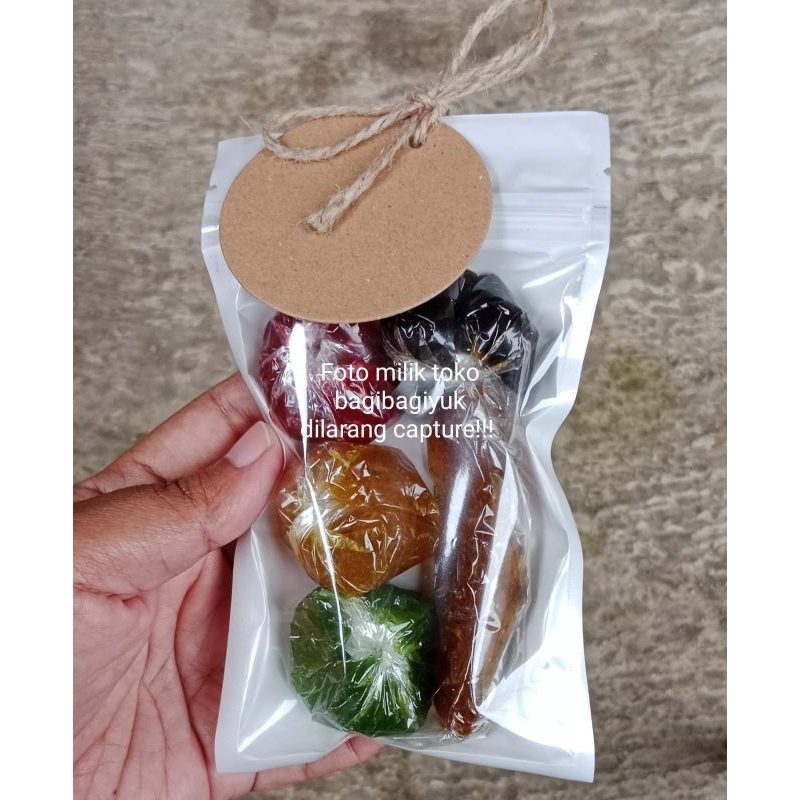 

Hampers / Gift /Souvenir Dodol Buah khas Garut asli kemasan mini isi 5 aneka rasa cocok buat oleh oleh
