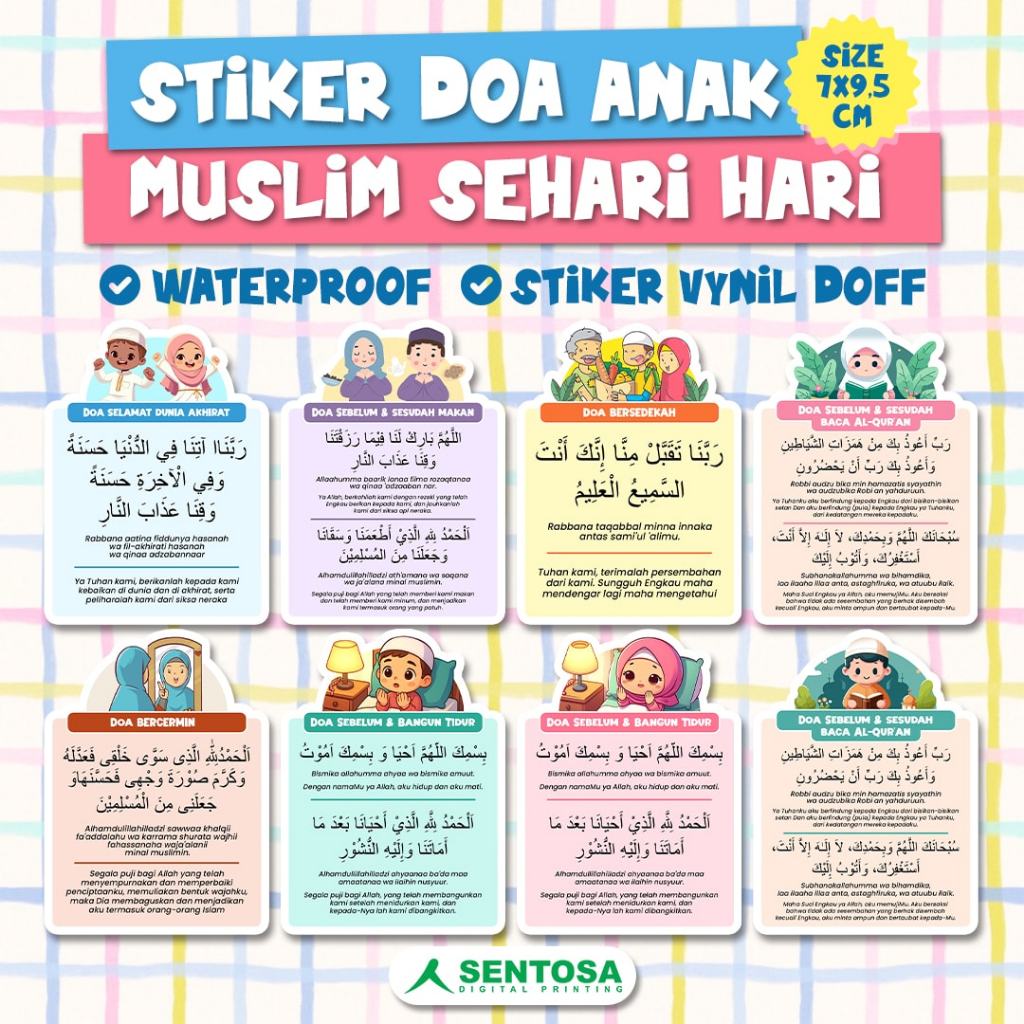 

STICKER DOA SEHARI HARI ANAK MUSLIM