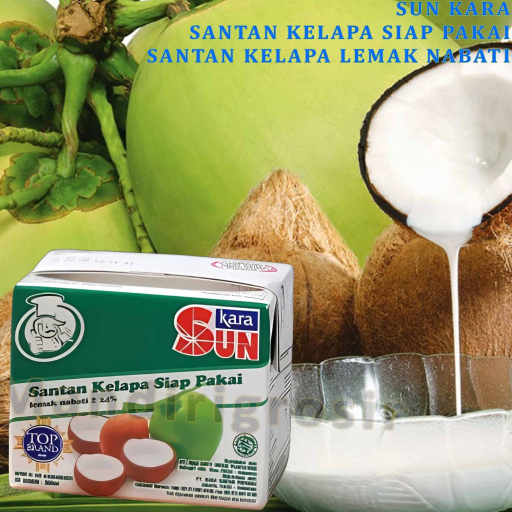 

Santan Kelapa Lemak Nabati * Sun Kara * Santan Kelapa Siap Pakai * 200ml