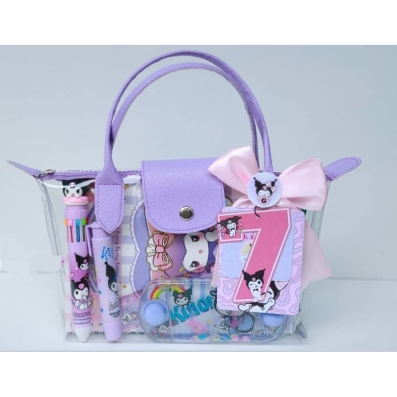 Tas mika hampers transparant pvc