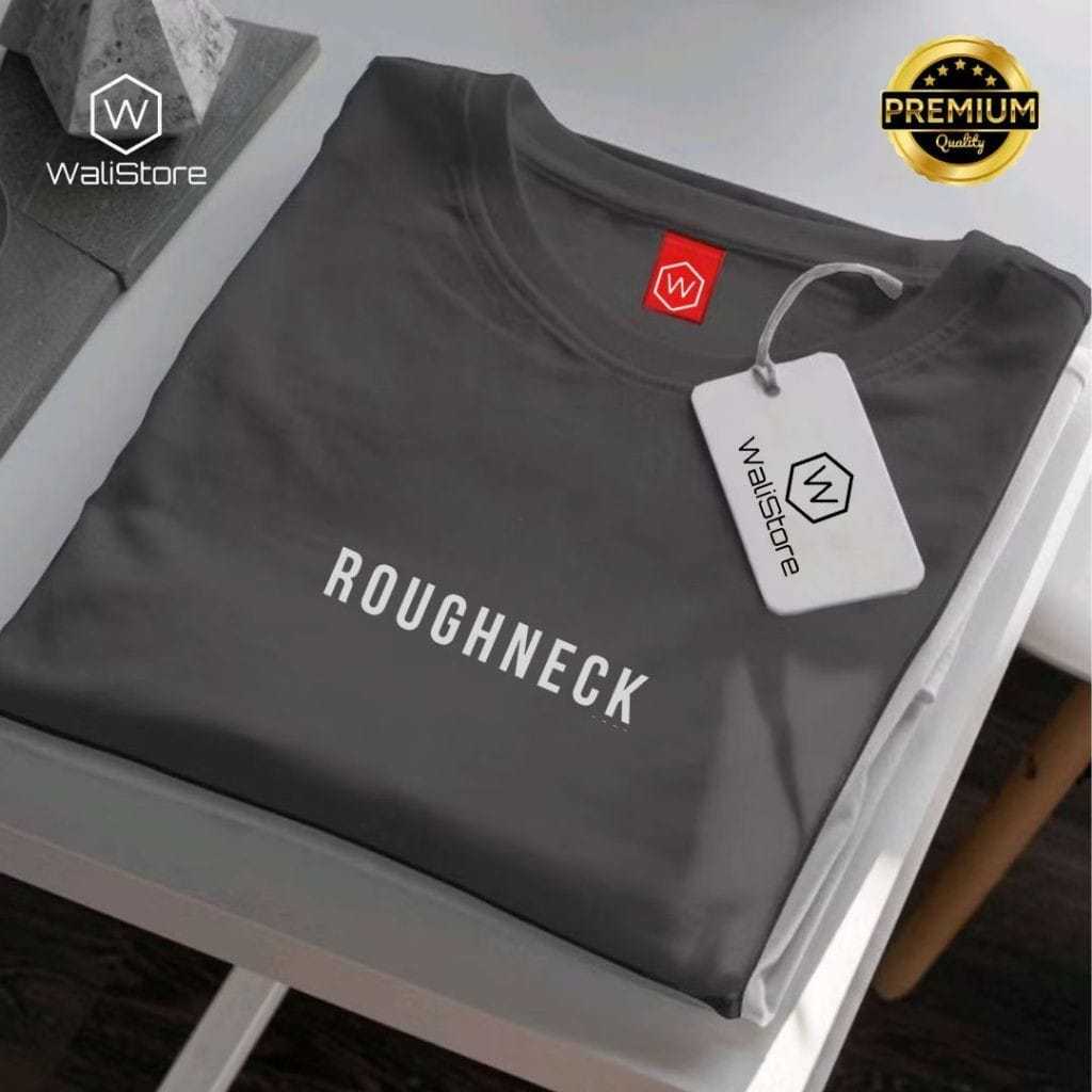 Baju Kaos Sablon Roughneck / Kaos Roughneck1991 Logo Kecil Navy / Tshirt Roughneck Little Logo