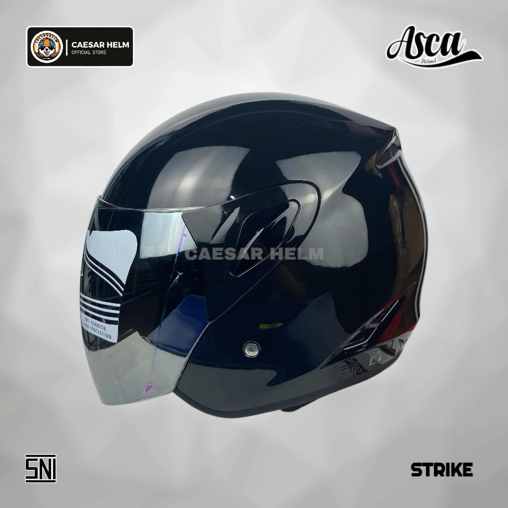 ASCA Strike Solid - Black - Helm Half Face