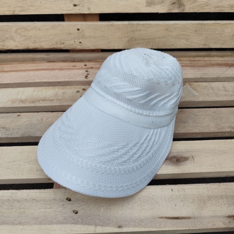 TOPI CADDY PUTIH / TOPI CADDY HAJI UMROH / CADDY WANITA