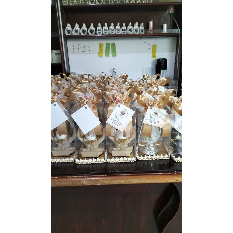 souvenir mengenang 40 hari/100 harian katolik/souvenir katolik patung lilin/souvenir custom