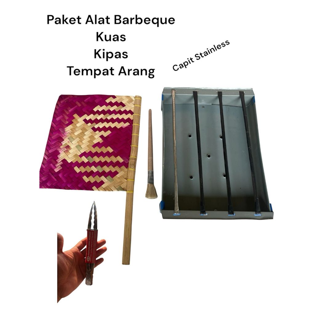 Paket 1 Set Bakaran Sate / Panggangan Ayam / Bakaran Ikan / Panggangan Sate Kotak