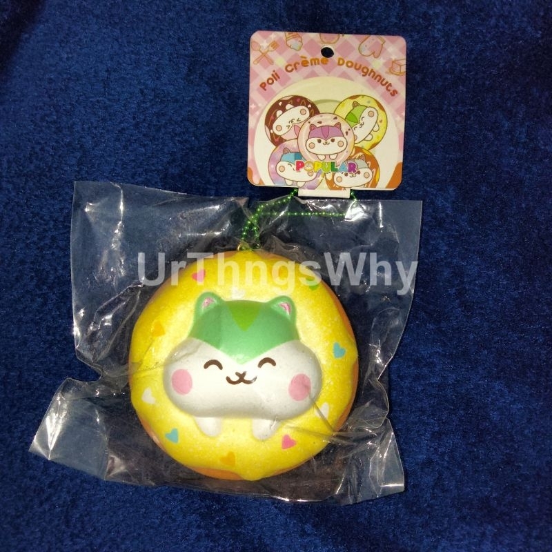 Squishy Poli Donut Green Version New Tag Original Popular