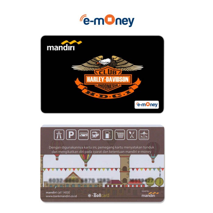 Kartu Harley Davidson E-Money E-Toll Mandiri Custom Card