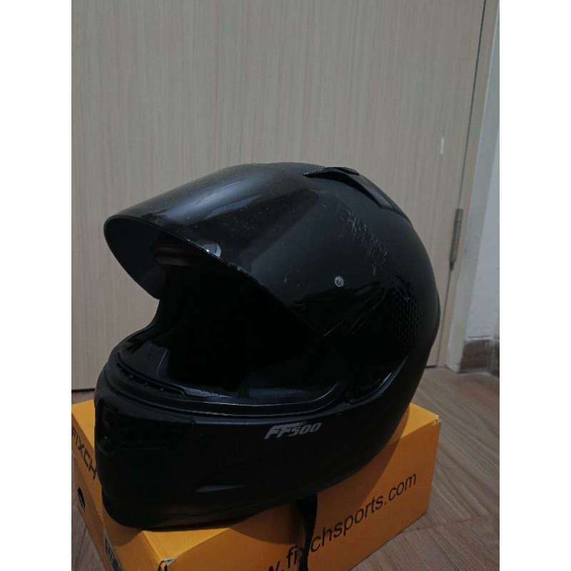 Helm Full Face RSV FF500 Black Doff Bekas