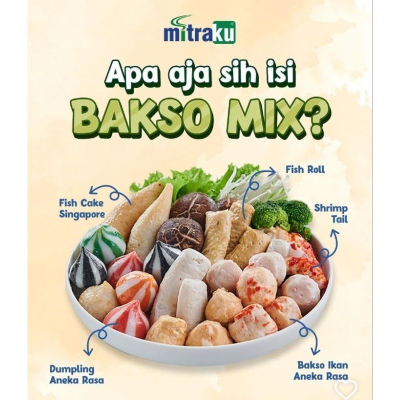 

Mitraku Bakso Mix 500gr/Steamboat Mix