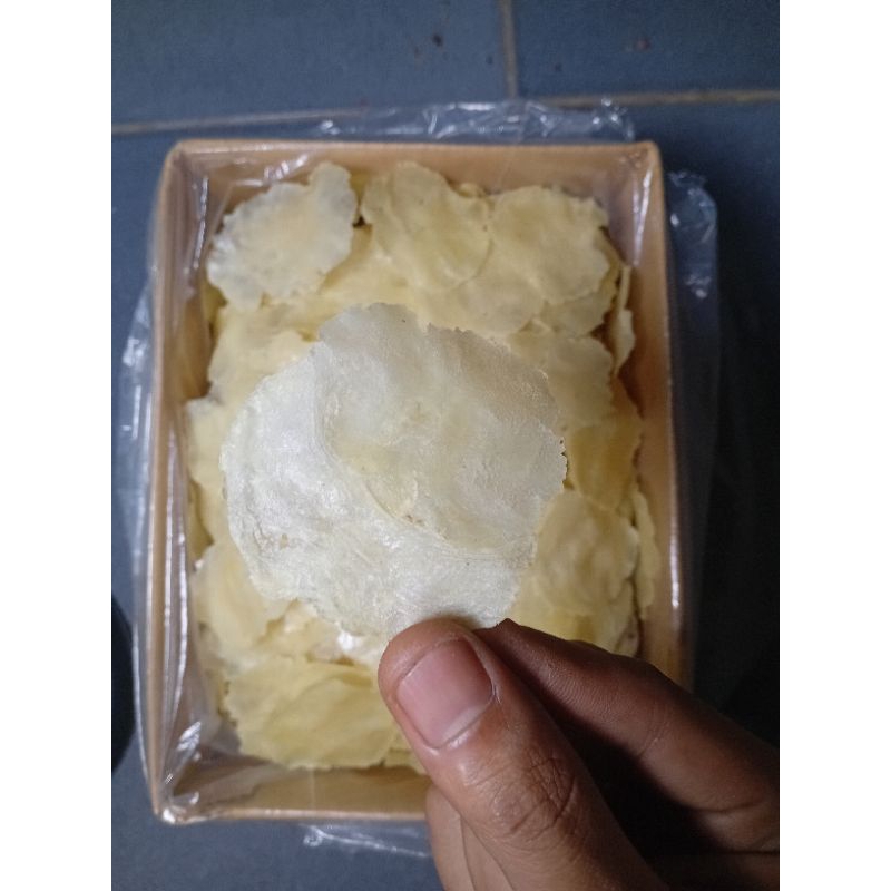 

1KG EMPING MELINJO MENTAH FULL KERING SUPER TIPIS
