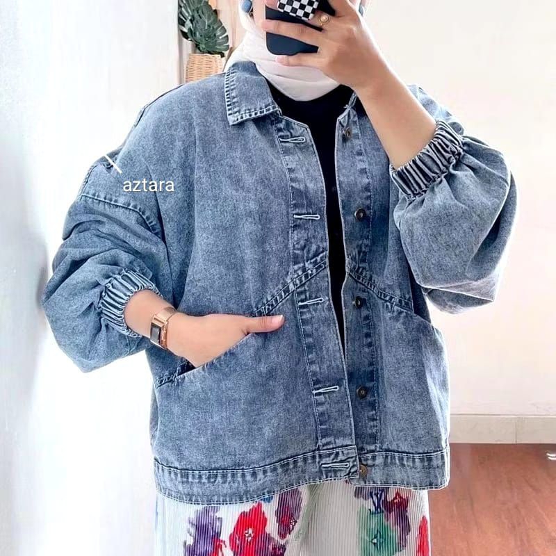 JAKET JENS VINTAGE WANITA ALL SIZE-OVERSIZE JUMBO MUAT BB 80