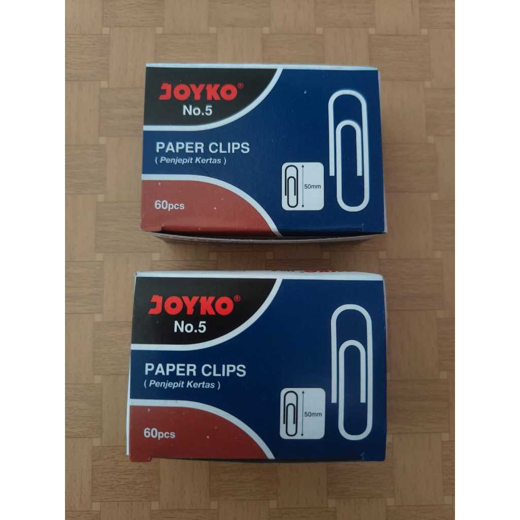 

Paper Clip Joyko Nomor 5 Isi 60 pcs
