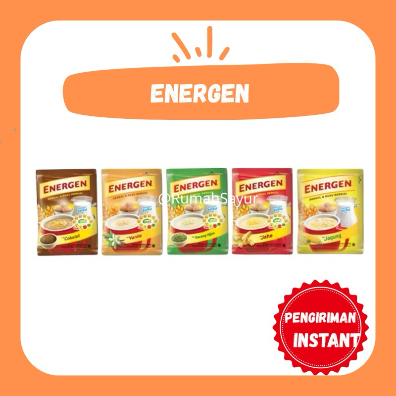 

[KIRIM INSTANT] ENERGEN MINUMAN SEREAL 32gr - RUMAH SAYUR
