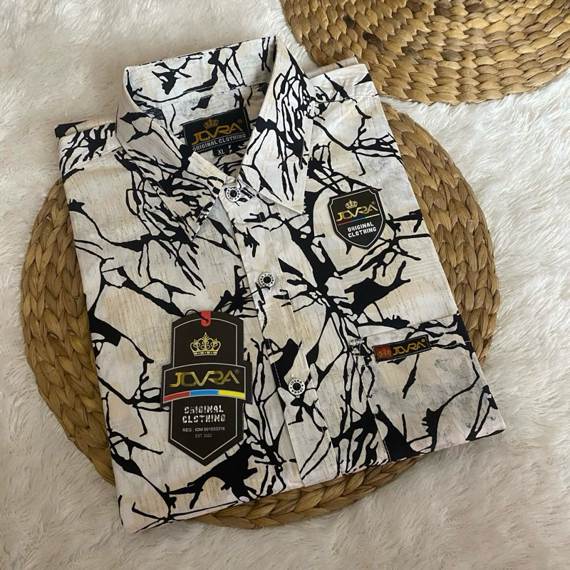 Baju Kemeja Pria Distro Lengan Pendek Motif