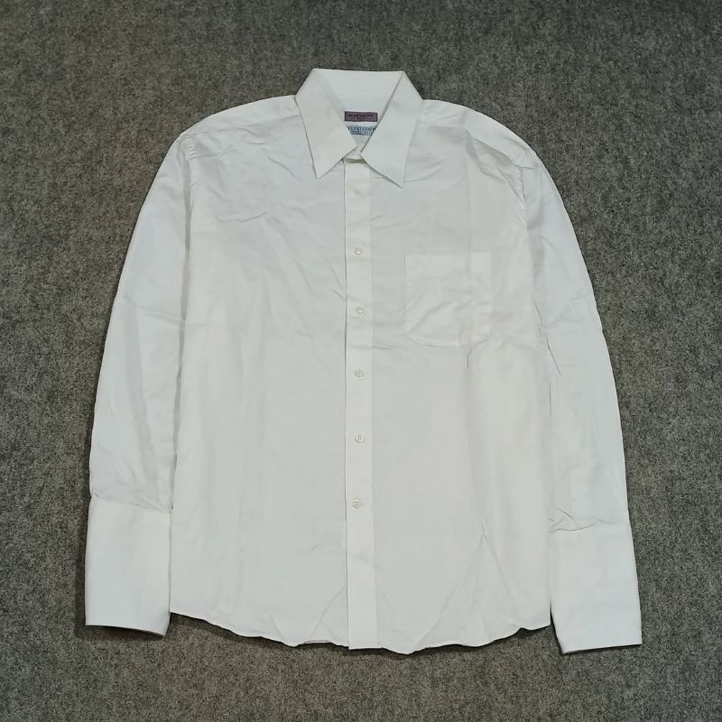 Kemeja putih polos pria lengan panjang GIVENCHY size XL second