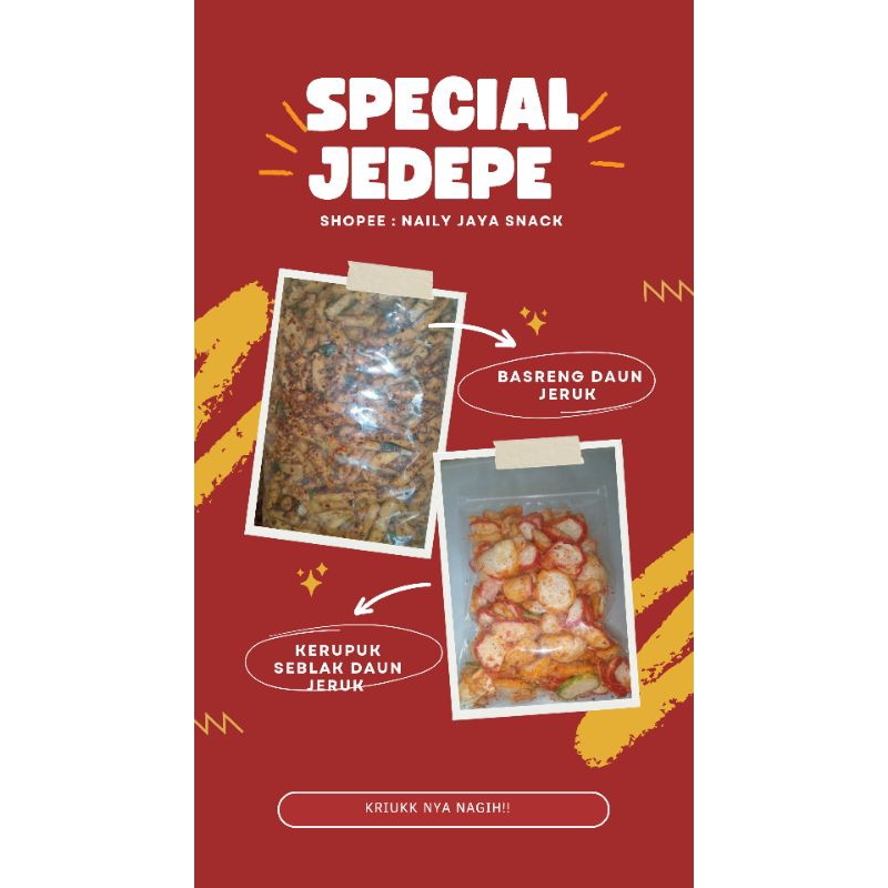 

basreng Spesial jedepe pedas daun jeruk