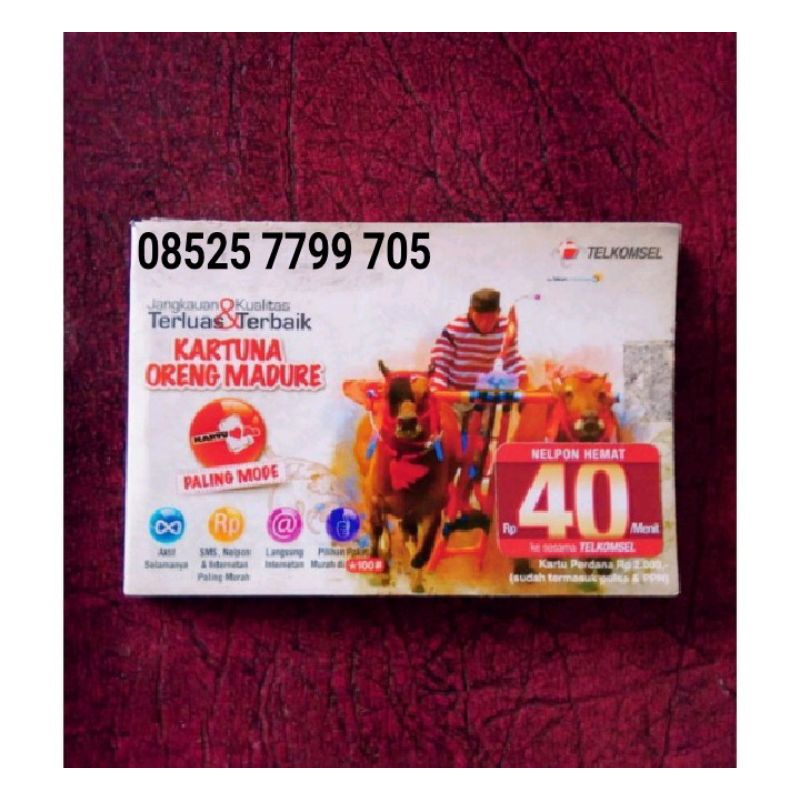 kartu as madura tarif lama 101 rupiah/menit