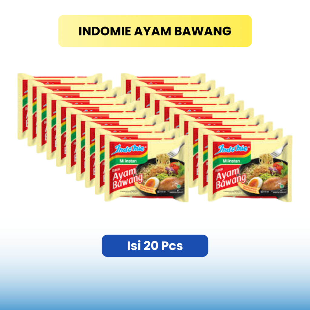 

Jual Indomie Ayam Bawang | Mie Instant Ayam Bawang Paket 20 Pcs