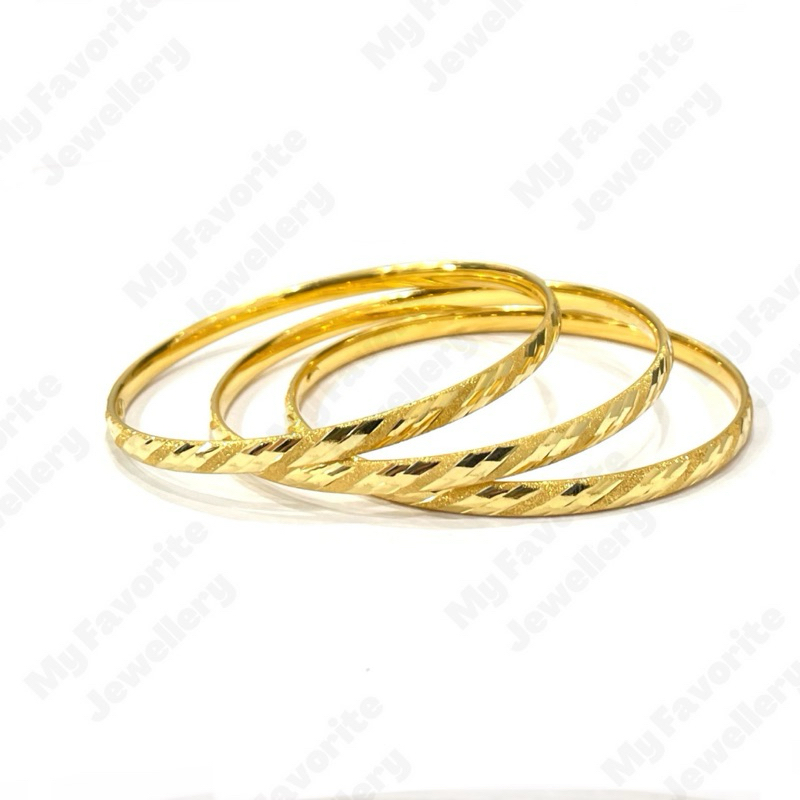 Gelang Bangkok Motif Kristal Pasir TERLARIS MEWAH EMAS ASLI Kadar 700