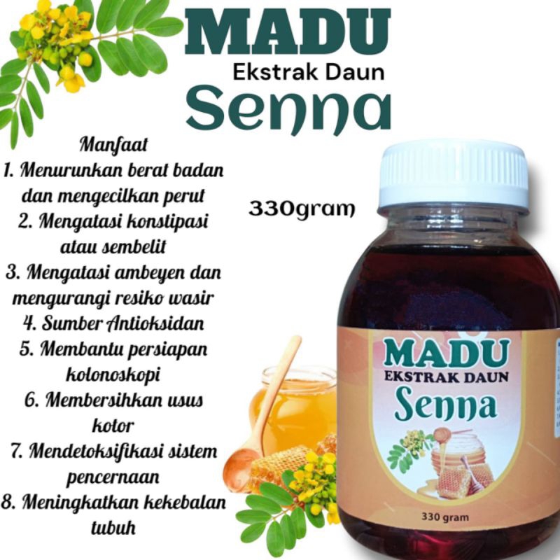 

Madu Ekstrak Daun Senna 330gr – Detoks Alami & Bersihkan Usus