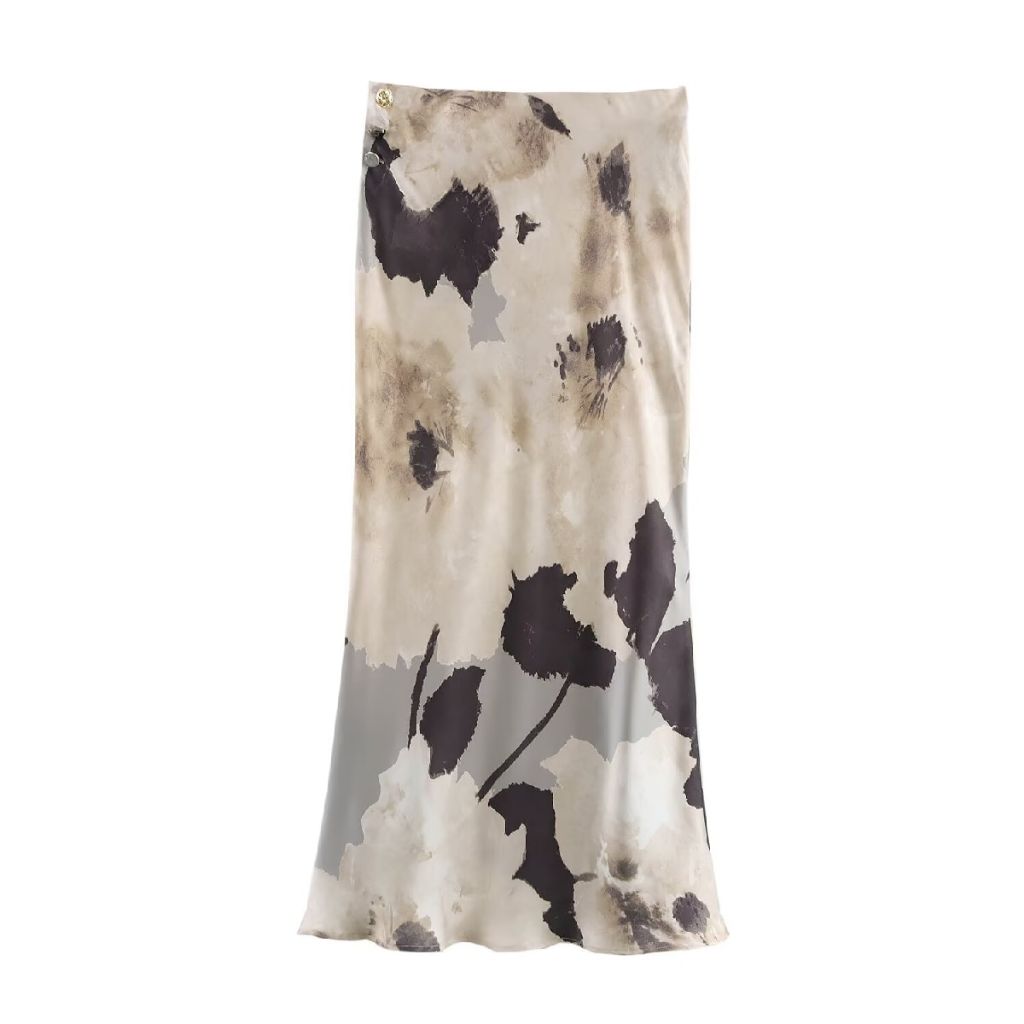 Woman beige ink long skirt/ rok panjang ink beige (XS, S, M, L)