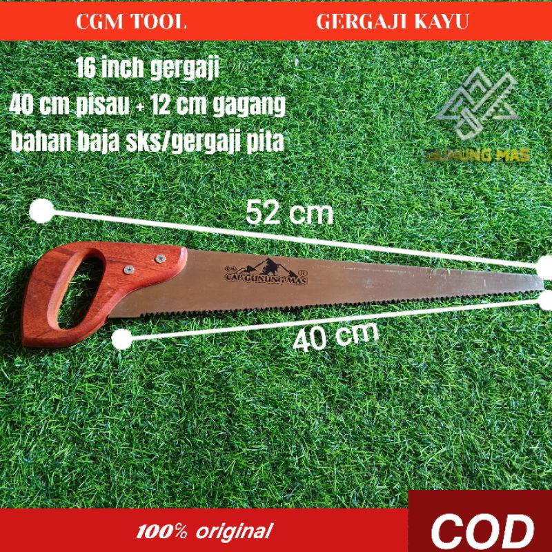GERGAJI POTONG BAMBU DAN KAYU BAHAN BAJA 100% SIAP PAKAI