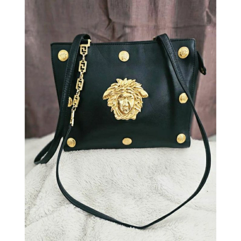 Tas Tote Gianni Versace Medusa Vintage - Original Authentic