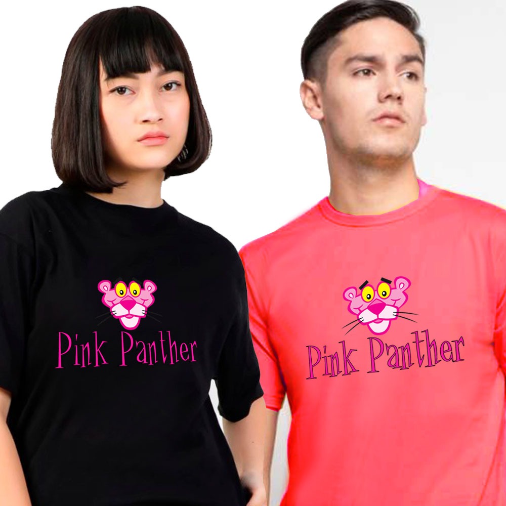 Kaos Unisex Dewasa Pink Panther