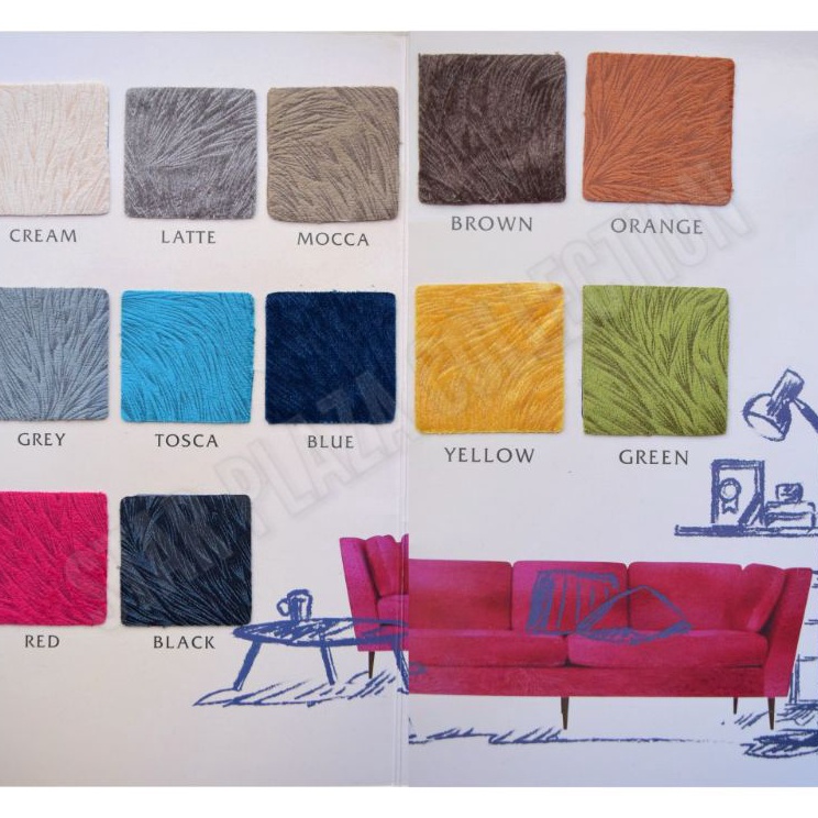 Miliki  Bahan Kain Bludru  Velvet  Beludru Kilap Emboss  Bella Sofa Jok Kursi Peci Songkak Stool Sar